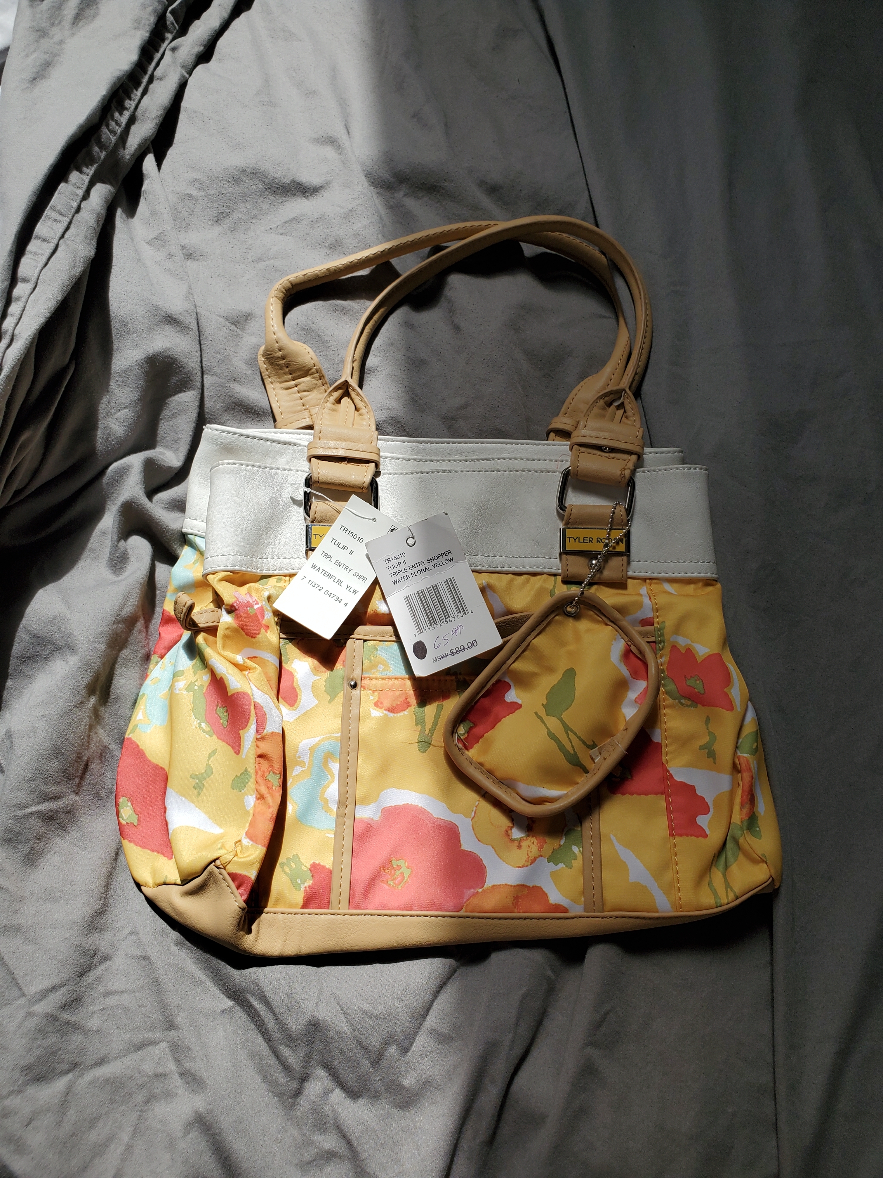 Tyler Rodan Floral Yellow Purce